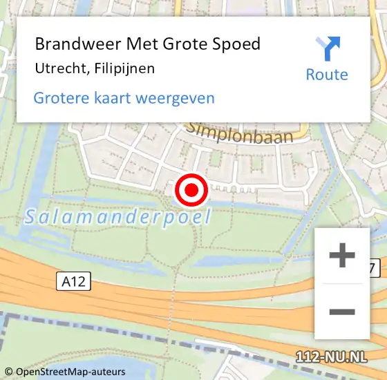 Locatie op kaart van de 112 melding: Brandweer Met Grote Spoed Naar Utrecht, Filipijnen op 29 juni 2023 06:31