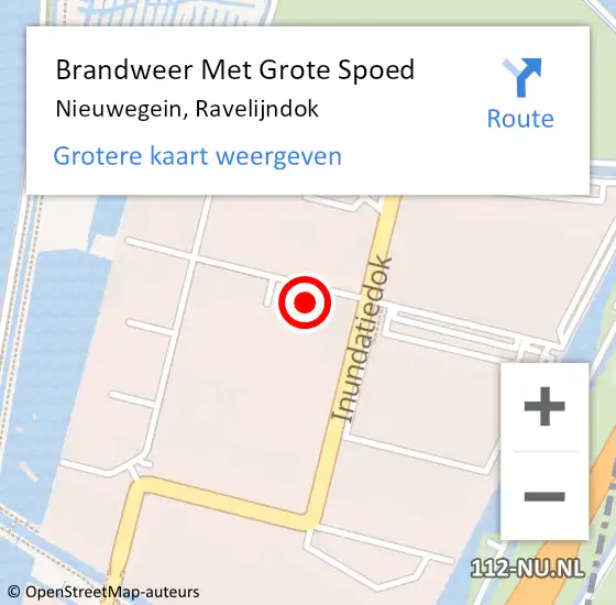 Locatie op kaart van de 112 melding: Brandweer Met Grote Spoed Naar Nieuwegein, Ravelijndok op 29 juni 2023 08:07