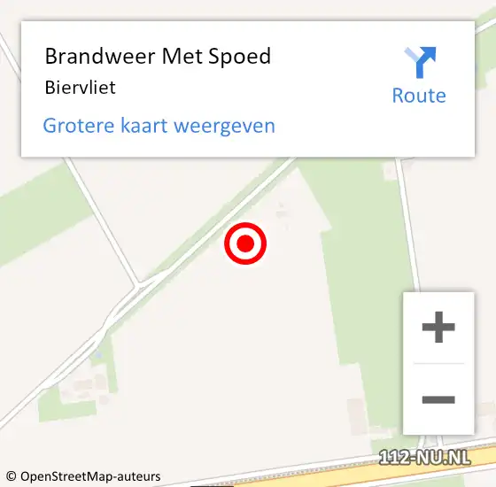 Locatie op kaart van de 112 melding: Brandweer Met Spoed Naar Biervliet op 1 juli 2023 09:50