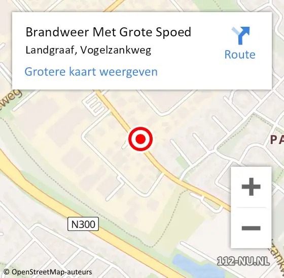 Locatie op kaart van de 112 melding: Brandweer Met Grote Spoed Naar Landgraaf, Vogelzankweg op 1 juli 2023 20:45