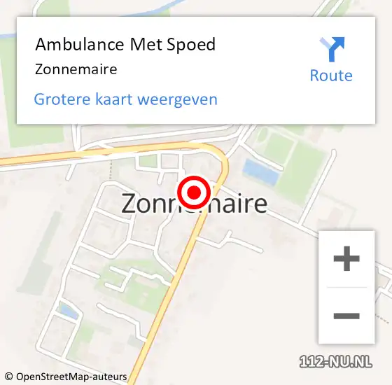 Locatie op kaart van de 112 melding: Ambulance Met Spoed Naar Zonnemaire op 2 juli 2023 02:12