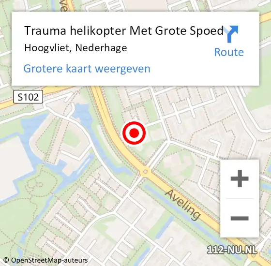 Locatie op kaart van de 112 melding: Trauma helikopter Met Grote Spoed Naar Hoogvliet, Nederhage op 2 juli 2023 21:59