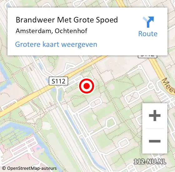 Locatie op kaart van de 112 melding: Brandweer Met Grote Spoed Naar Amsterdam, Ochtenhof op 3 juli 2023 22:12