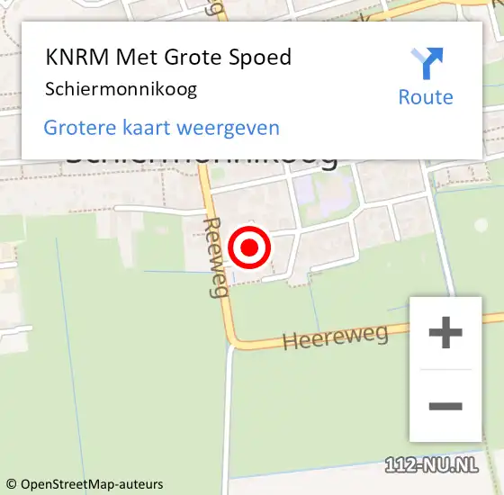 Locatie op kaart van de 112 melding: KNRM Met Grote Spoed Naar Schiermonnikoog op 4 juli 2023 06:45