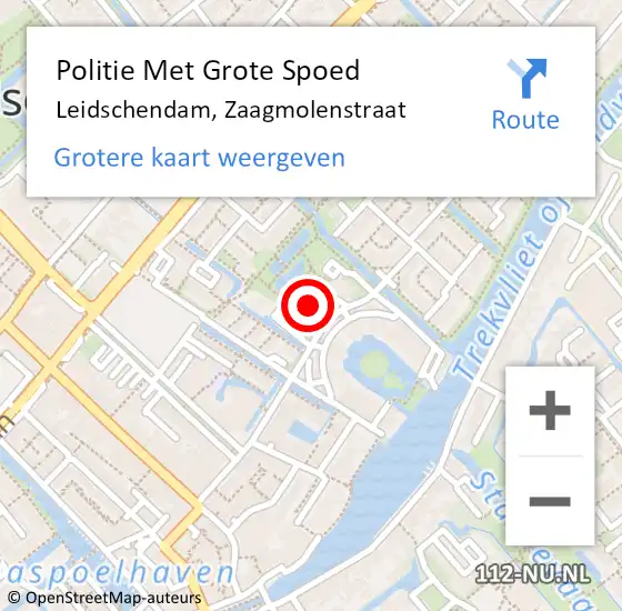 Locatie op kaart van de 112 melding: Politie Met Grote Spoed Naar Leidschendam, Zaagmolenstraat op 4 juli 2023 13:23