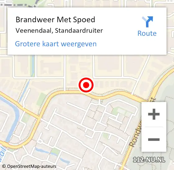 Locatie op kaart van de 112 melding: Brandweer Met Spoed Naar Veenendaal, Standaardruiter op 5 juli 2023 02:38