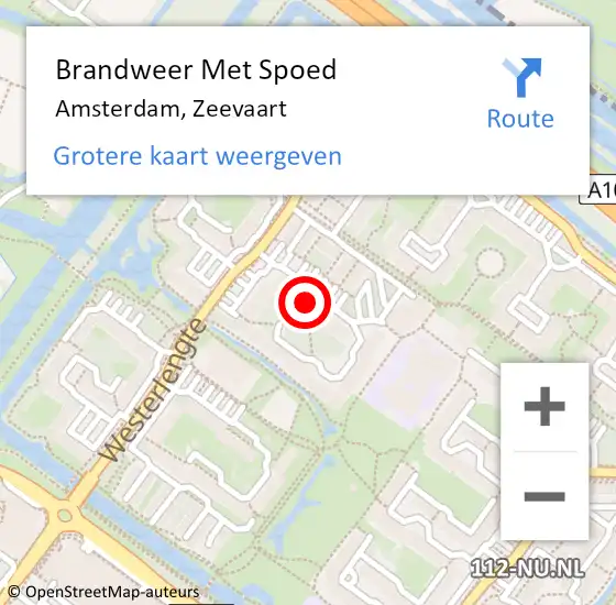 Locatie op kaart van de 112 melding: Brandweer Met Spoed Naar Amsterdam, Zeevaart op 5 juli 2023 11:32