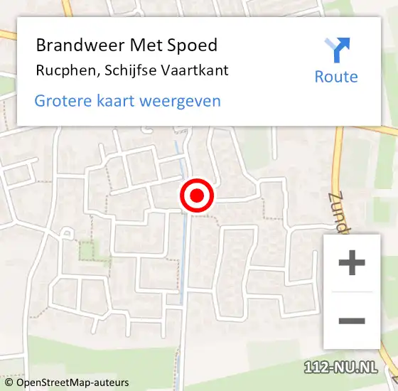 Locatie op kaart van de 112 melding: Brandweer Met Spoed Naar Rucphen, Schijfse Vaartkant op 7 juli 2023 14:54