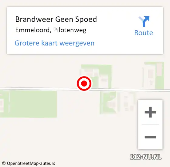 Locatie op kaart van de 112 melding: Brandweer Geen Spoed Naar Emmeloord, Pilotenweg op 7 juli 2023 15:38