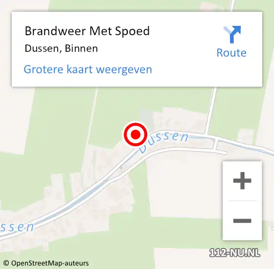 Locatie op kaart van de 112 melding: Brandweer Met Spoed Naar Dussen, Binnen op 15 juli 2023 08:31