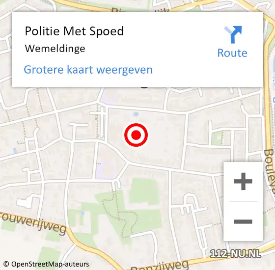 Locatie op kaart van de 112 melding: Politie Met Spoed Naar Wemeldinge op 15 juli 2023 16:00