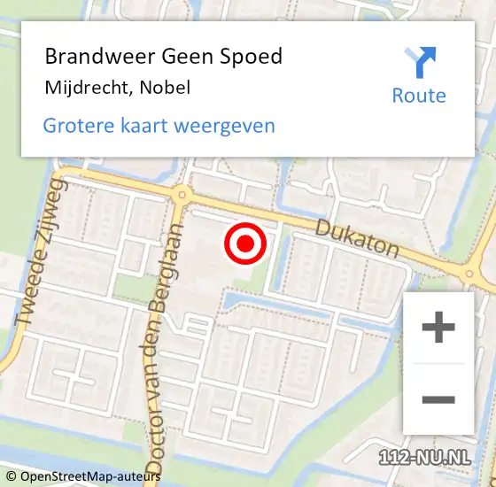 Locatie op kaart van de 112 melding: Brandweer Geen Spoed Naar Mijdrecht, Nobel op 18 juli 2023 18:03