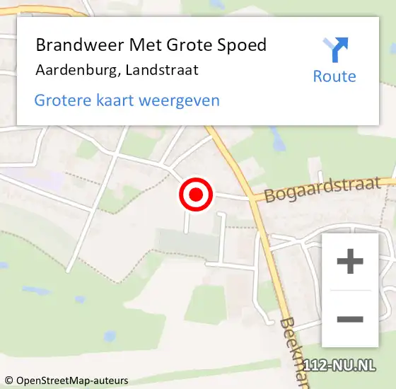 Locatie op kaart van de 112 melding: Brandweer Met Grote Spoed Naar Aardenburg, Landstraat op 19 juli 2023 13:09