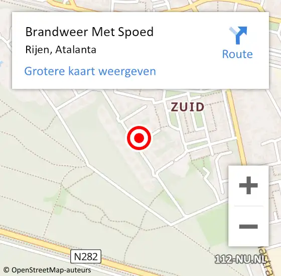 Locatie op kaart van de 112 melding: Brandweer Met Spoed Naar Rijen, Atalanta op 21 juli 2023 22:42