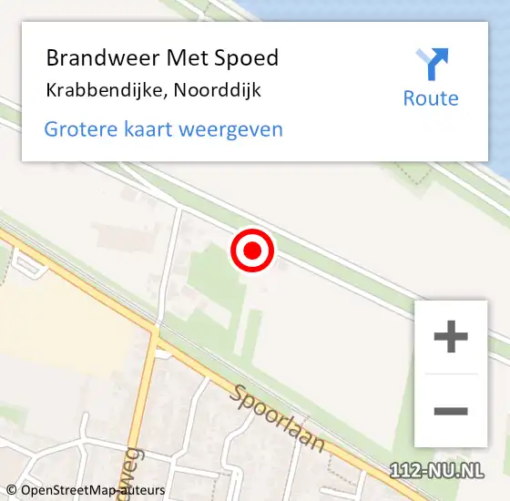 Locatie op kaart van de 112 melding: Brandweer Met Spoed Naar Krabbendijke, Noorddijk op 26 juli 2023 15:47