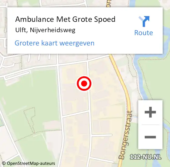 Locatie op kaart van de 112 melding: Ambulance Met Grote Spoed Naar Ulft, Nijverheidsweg op 3 september 2014 11:24