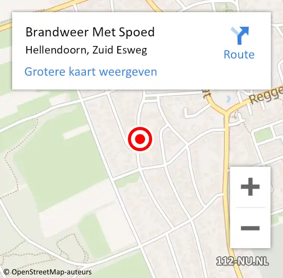 Locatie op kaart van de 112 melding: Brandweer Met Spoed Naar Hellendoorn, Zuid Esweg op 14 augustus 2023 23:38
