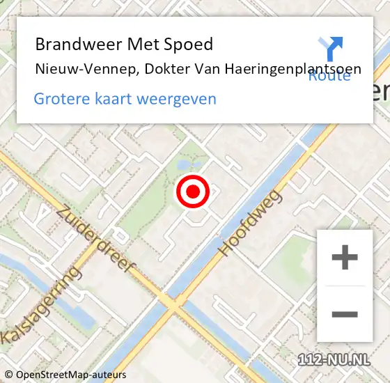 Locatie op kaart van de 112 melding: Brandweer Met Spoed Naar Nieuw-Vennep, Dokter Van Haeringenplantsoen op 17 augustus 2023 11:29