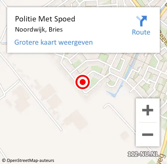 Locatie op kaart van de 112 melding: Politie Met Spoed Naar Noordwijk, Bries op 18 augustus 2023 21:32