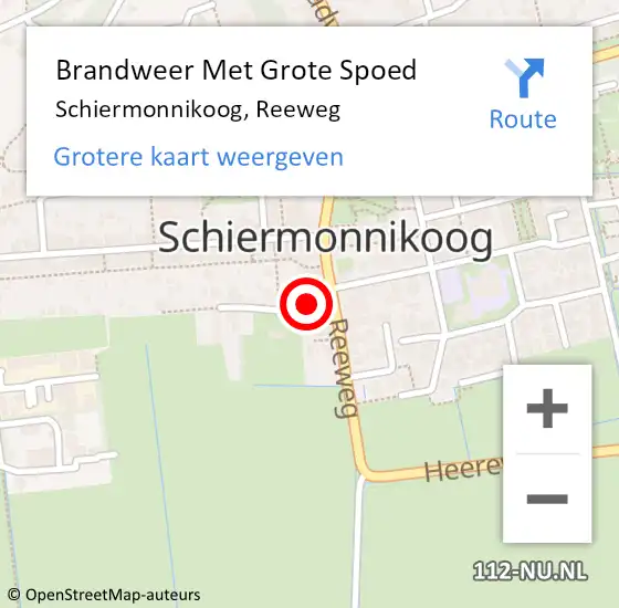Locatie op kaart van de 112 melding: Brandweer Met Grote Spoed Naar Schiermonnikoog, Reeweg op 20 augustus 2023 18:17
