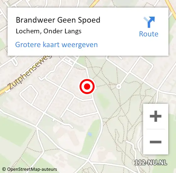 Locatie op kaart van de 112 melding: Brandweer Geen Spoed Naar Lochem, Onder Langs op 21 augustus 2023 09:51