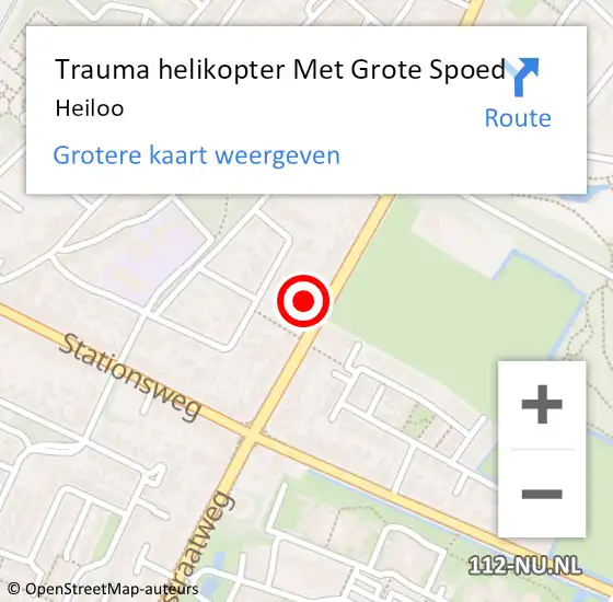 Locatie op kaart van de 112 melding: Trauma helikopter Met Grote Spoed Naar Heiloo op 21 augustus 2023 14:43