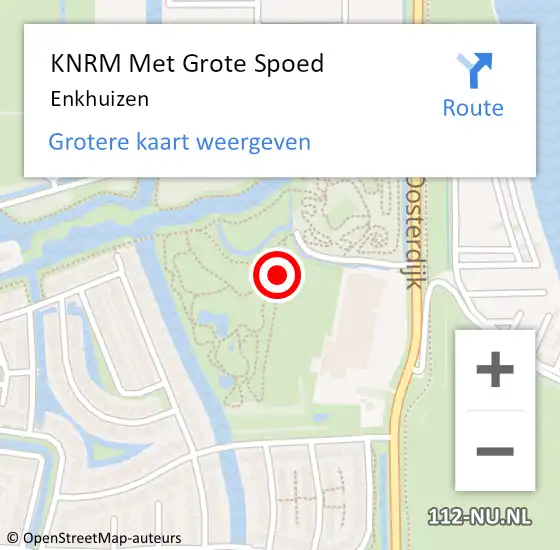 Locatie op kaart van de 112 melding: KNRM Met Grote Spoed Naar Enkhuizen op 26 augustus 2023 08:20