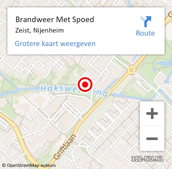 Locatie op kaart van de 112 melding: Brandweer Met Spoed Naar Zeist, Nijenheim op 28 augustus 2023 13:59