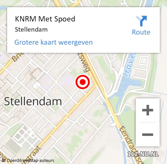 Locatie op kaart van de 112 melding: KNRM Met Spoed Naar Stellendam op 28 augustus 2023 20:24