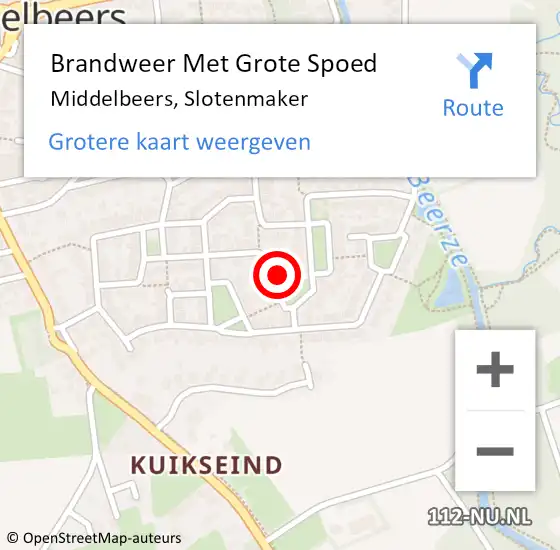 Locatie op kaart van de 112 melding: Brandweer Met Grote Spoed Naar Middelbeers, Slotenmaker op 29 augustus 2023 00:55