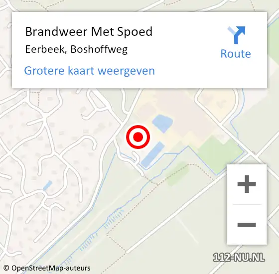 Locatie op kaart van de 112 melding: Brandweer Met Spoed Naar Eerbeek, Boshoffweg op 29 augustus 2023 14:18