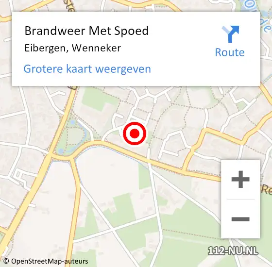 Locatie op kaart van de 112 melding: Brandweer Met Spoed Naar Eibergen, Wenneker op 30 augustus 2023 13:21