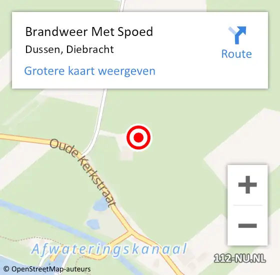 Locatie op kaart van de 112 melding: Brandweer Met Spoed Naar Dussen, Diebracht op 31 augustus 2023 07:28