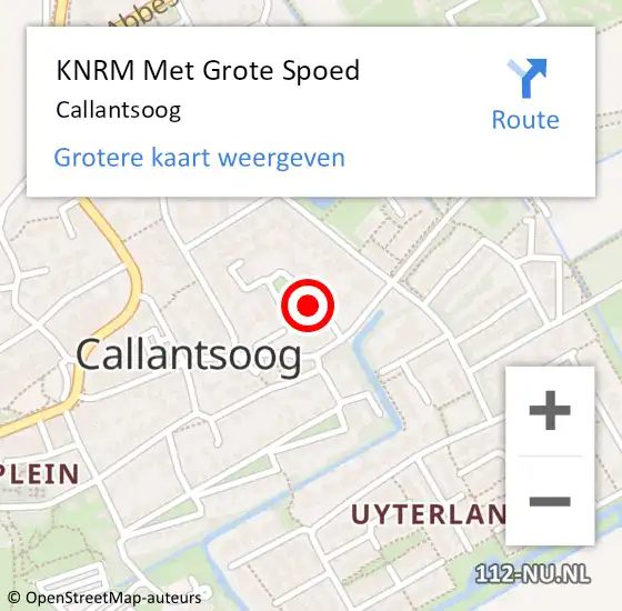 Locatie op kaart van de 112 melding: KNRM Met Grote Spoed Naar Callantsoog op 4 september 2023 11:35