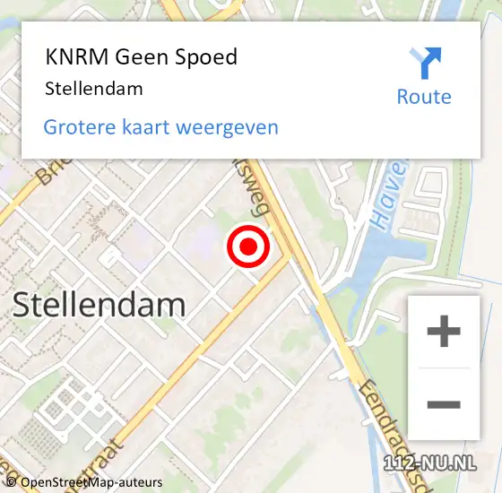 Locatie op kaart van de 112 melding: KNRM Geen Spoed Naar Stellendam op 4 september 2023 19:03