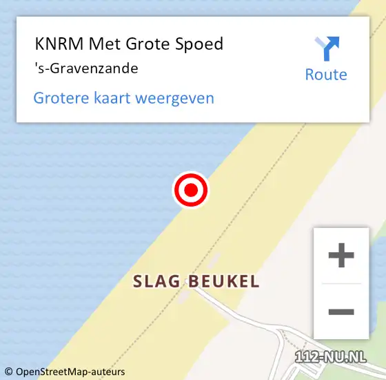 Locatie op kaart van de 112 melding: KNRM Met Grote Spoed Naar Hoevelaken op 4 september 2023 19:04