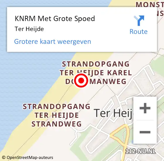 Locatie op kaart van de 112 melding: KNRM Met Grote Spoed Naar Hoevelaken op 4 september 2023 19:04