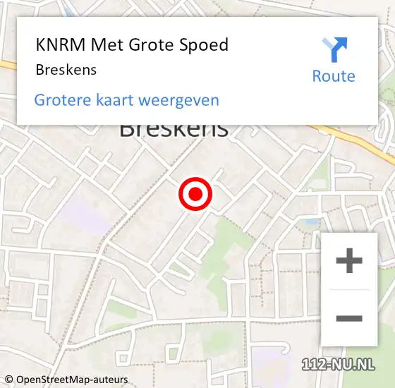 Locatie op kaart van de 112 melding: KNRM Met Grote Spoed Naar Breskens op 5 september 2023 14:52