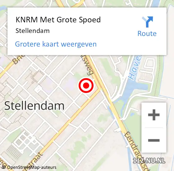 Locatie op kaart van de 112 melding: KNRM Met Grote Spoed Naar Stellendam op 6 september 2023 18:26