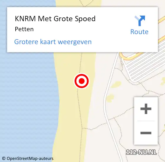 Locatie op kaart van de 112 melding: KNRM Met Grote Spoed Naar Schoorl op 11 september 2023 15:17