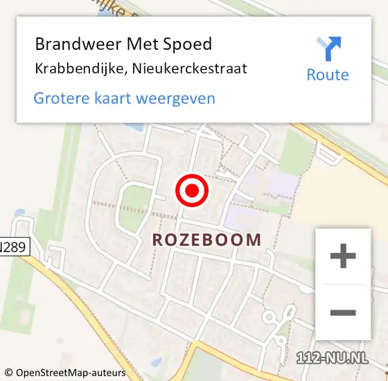 Locatie op kaart van de 112 melding: Brandweer Met Spoed Naar Krabbendijke, Nieukerckestraat op 18 september 2023 16:25