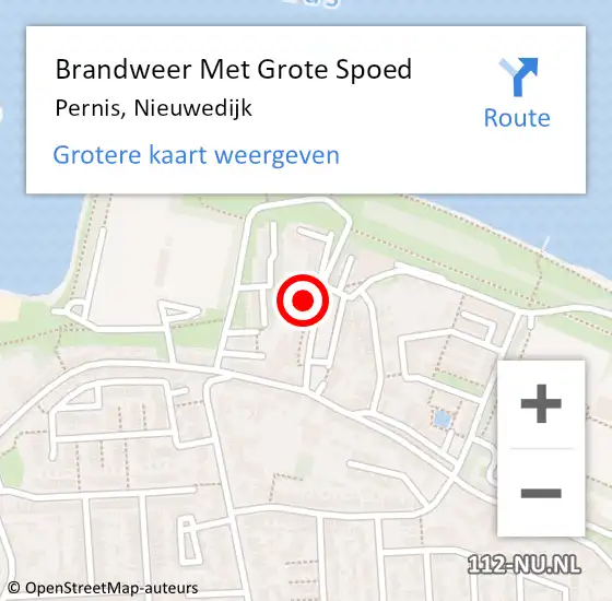 Locatie op kaart van de 112 melding: Brandweer Met Grote Spoed Naar Pernis, Nieuwedijk op 20 september 2023 03:08