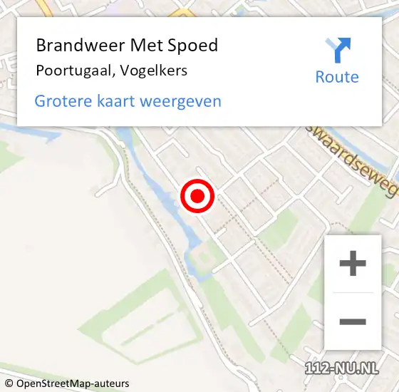 Locatie op kaart van de 112 melding: Brandweer Met Spoed Naar Poortugaal, Vogelkers op 24 september 2023 02:40