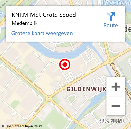 Locatie op kaart van de 112 melding: KNRM Met Grote Spoed Naar Medemblik op 24 september 2023 11:11