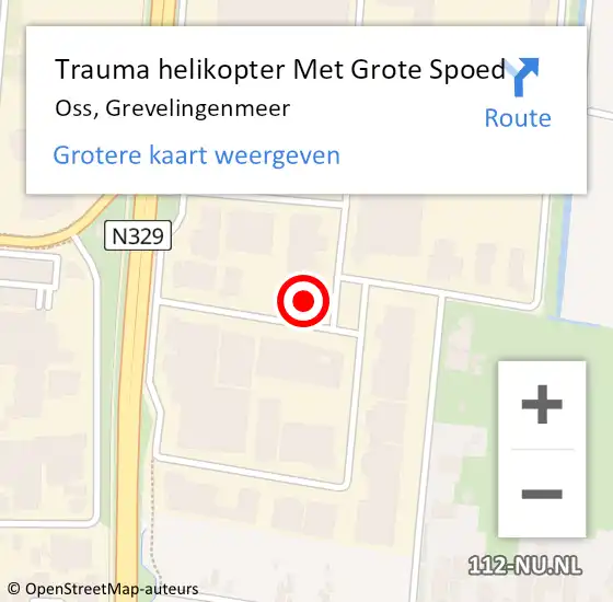 Locatie op kaart van de 112 melding: Trauma helikopter Met Grote Spoed Naar Oss, Grevelingenmeer op 24 september 2023 12:29