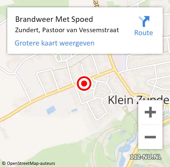 Locatie op kaart van de 112 melding: Brandweer Met Spoed Naar Zundert, Pastoor van Vessemstraat op 26 september 2023 20:24