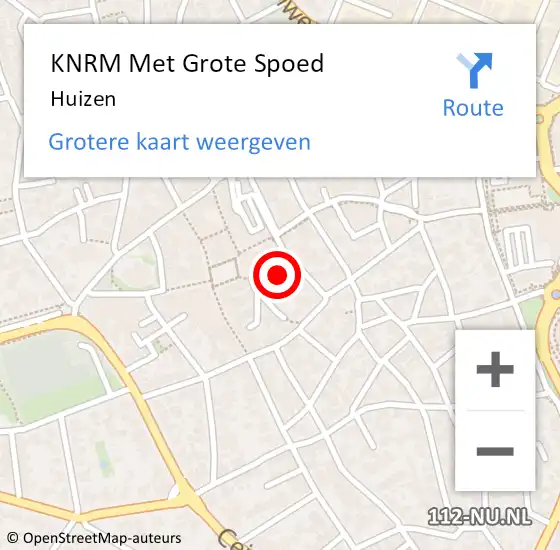 Locatie op kaart van de 112 melding: KNRM Met Grote Spoed Naar Huizen op 30 september 2023 23:13