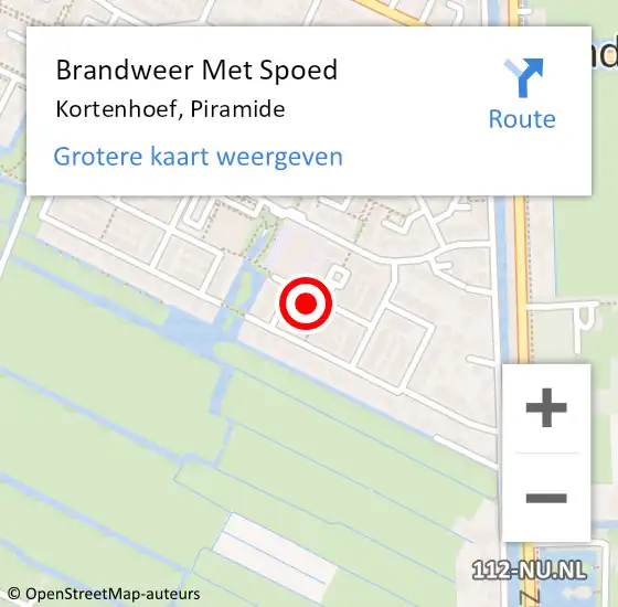 Locatie op kaart van de 112 melding: Brandweer Met Spoed Naar Kortenhoef, Piramide op 1 oktober 2023 21:49