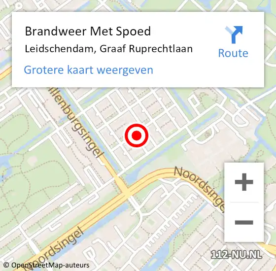 Locatie op kaart van de 112 melding: Brandweer Met Spoed Naar Leidschendam, Graaf Ruprechtlaan op 5 oktober 2023 23:38