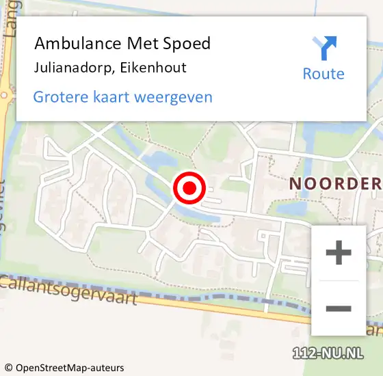 Locatie op kaart van de 112 melding: Ambulance Met Spoed Naar Julianadorp, Eikenhout op 10 oktober 2023 08:39